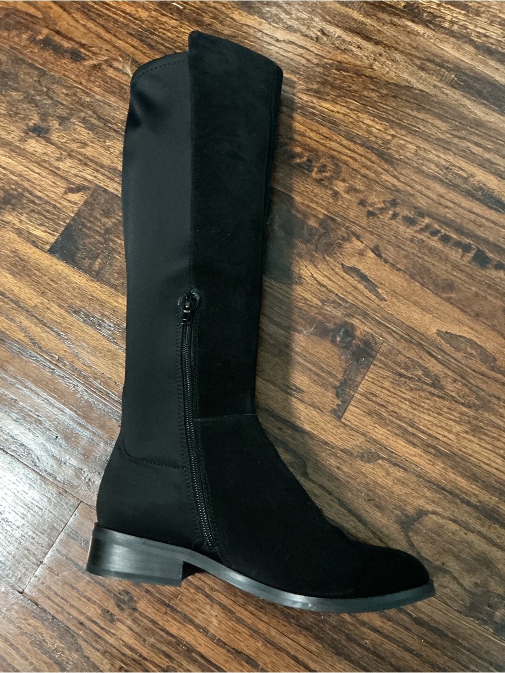 Saks Fifth Avenue Black Over-the-Knee Stretch Boots - Picture 4 of 6